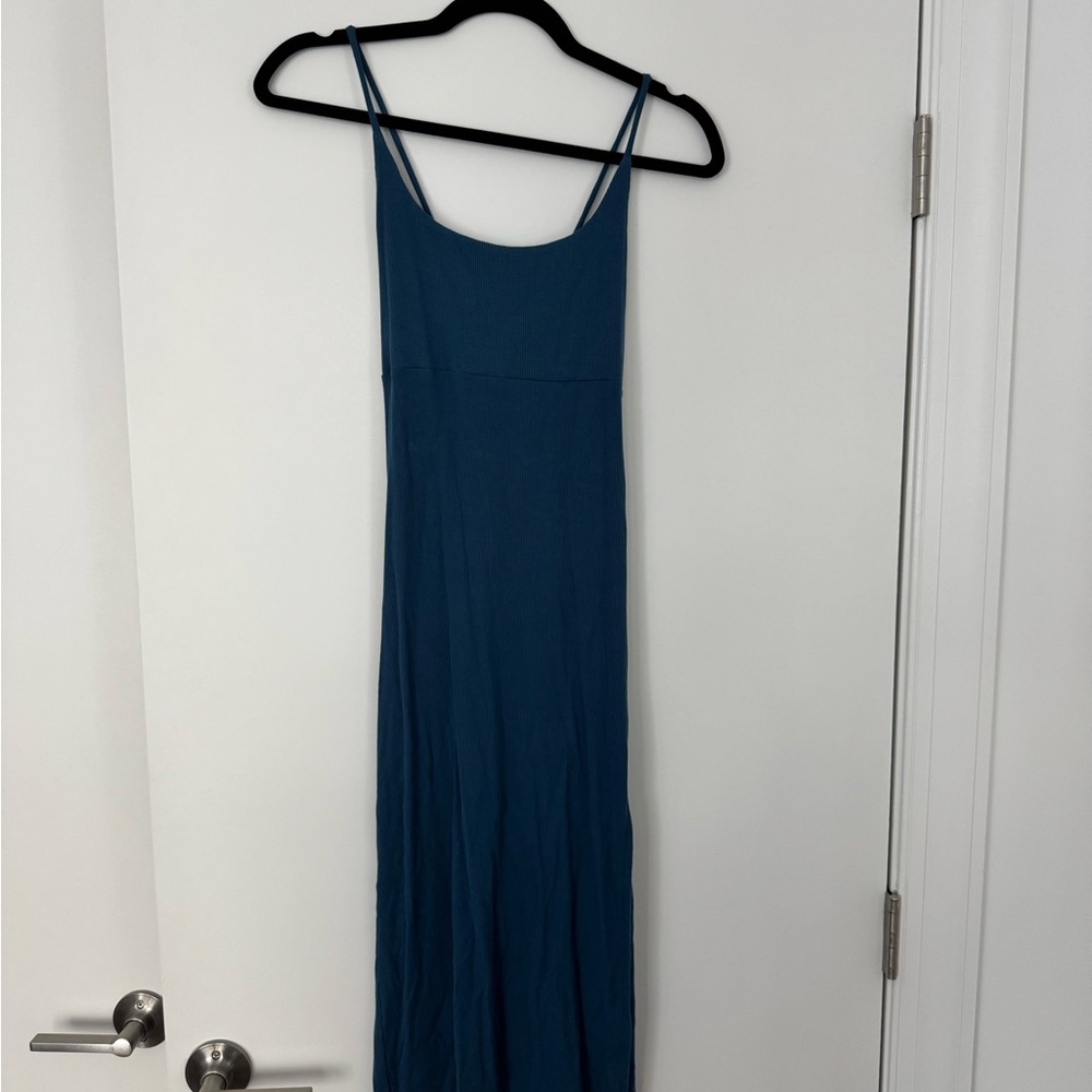 Elegant Blue Maxi Dress